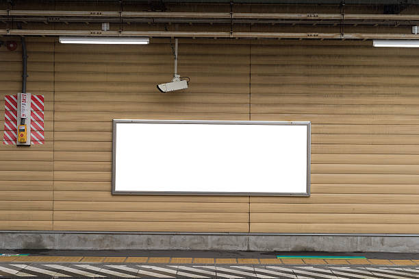 istock Large blank billboard on a street wall 621615108