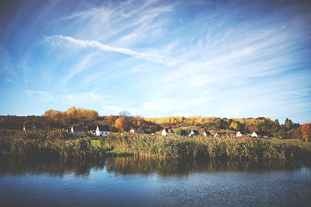 Typical little german village by the water