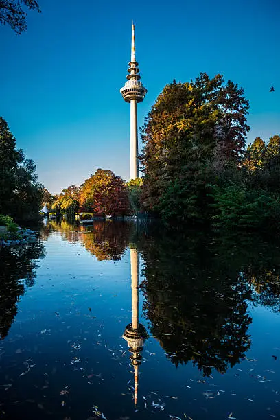 communication tower in Mannheim Germany