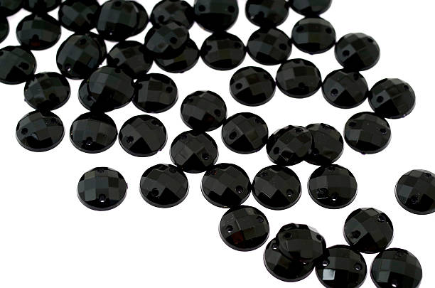 Black Rhinestones Stock Photo - Download Image Now - Black Color