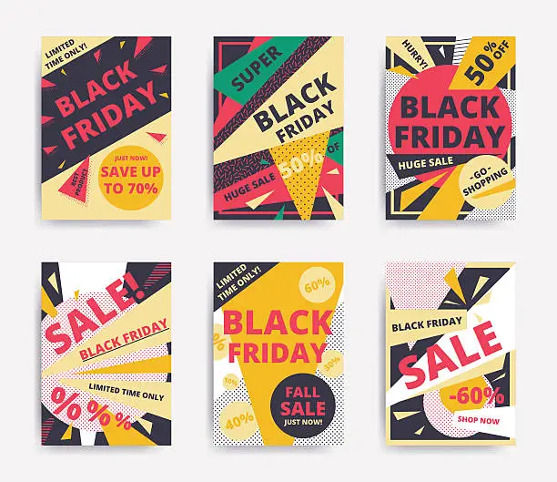 Vector illustration of Black Friday  Sale template