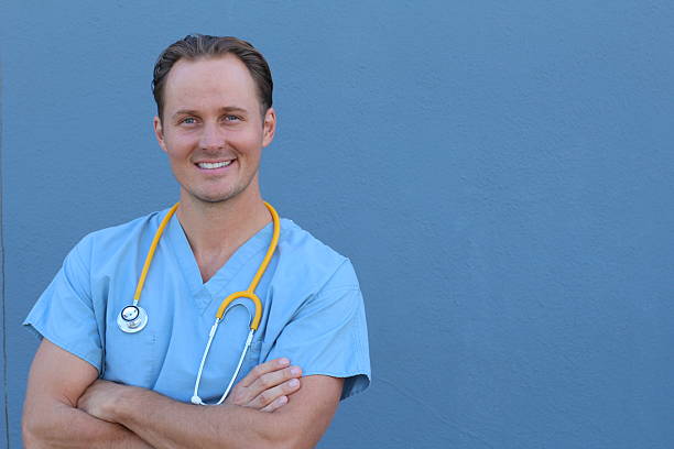 istock Friendly medical male doctor smiling 621698792