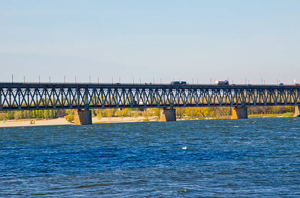 istock Bridge across the river Dnieper in Kremenchug, Ukraine 621699526