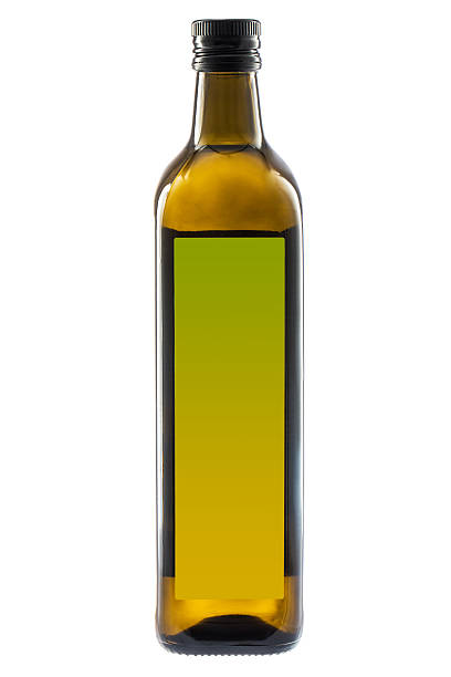 istock Olive oil bottle isolated on white 621702480