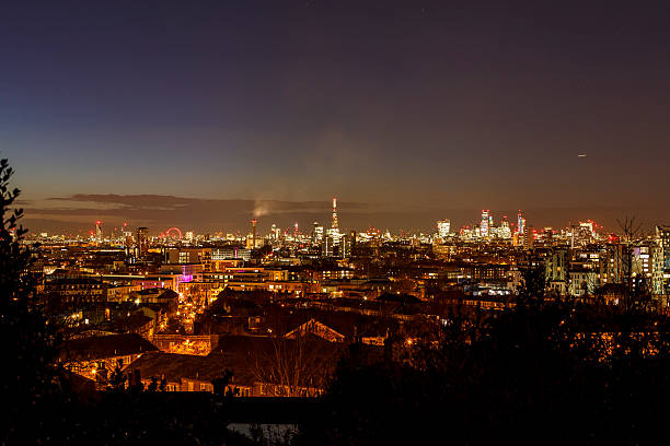 istock London, Long Shot, clean bright sky, sunset 621708128