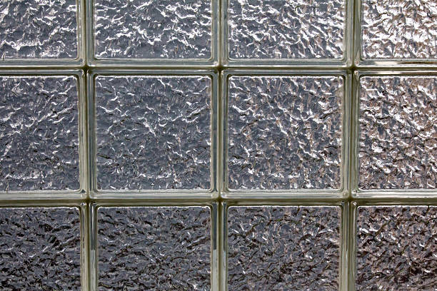istock Grid of glass privacy blocks 621711056