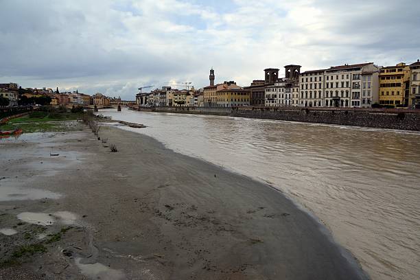 istock Arno river overflow in Florence, Italy 621711644