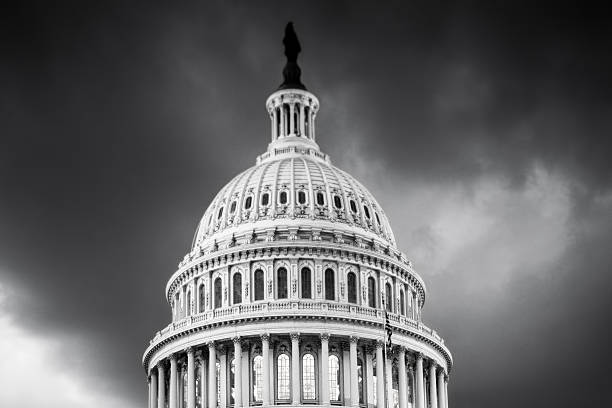 istock U.S. Capitol Building Black and White 621717338