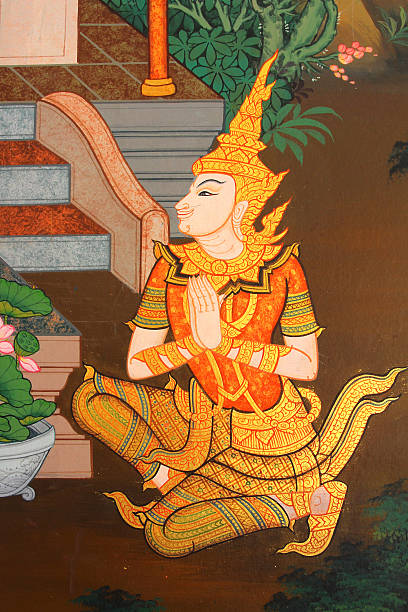 istock masterpiece of traditional Thai style painting 621719122