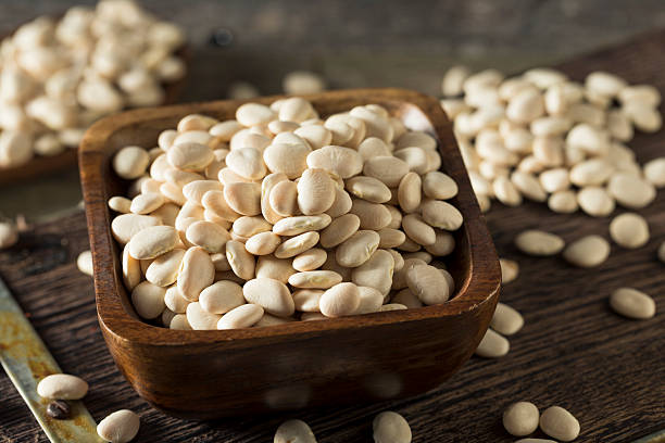Dried White Organic Baby Lime Beans