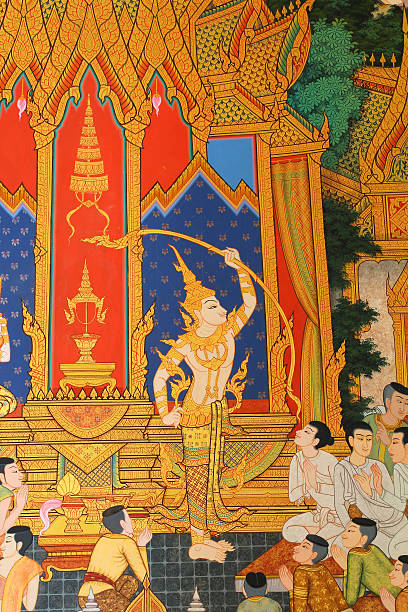 istock masterpiece of traditional Thai style painting 621719302