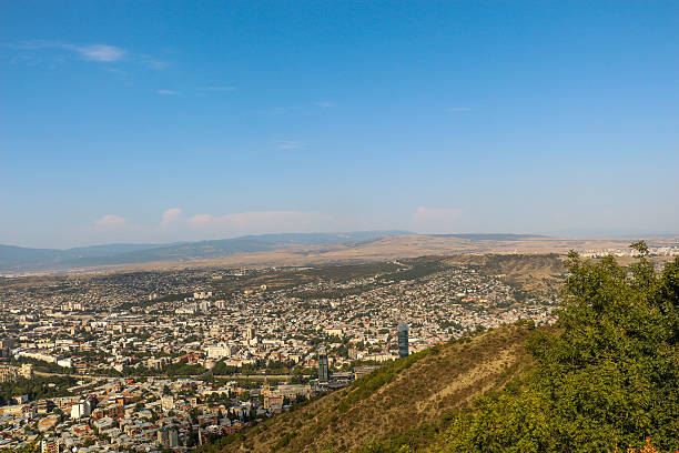 istock Beautiful panoramic view of Tbilisi 621719638