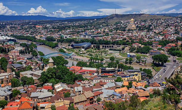 istock Beautiful panoramic view of Tbilisi, Georgia 621722360