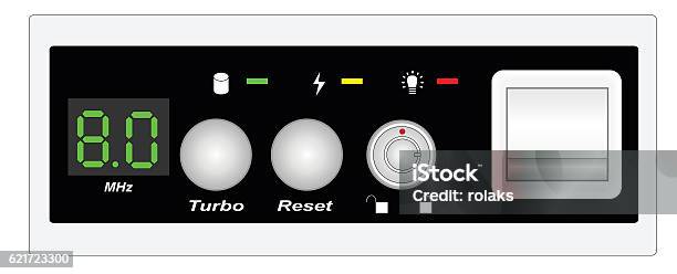 Computer Panel Vector Image Panel Computer Stock Illustration - Download Image Now - Computer ...