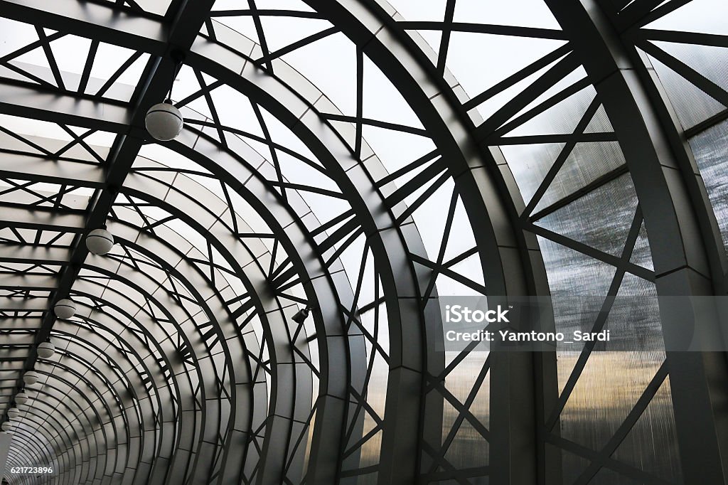 Roof Bridge Construction Abstract Stock Photo