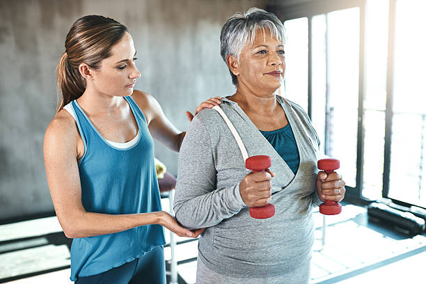 istock Getting stronger in the golden years 621724358