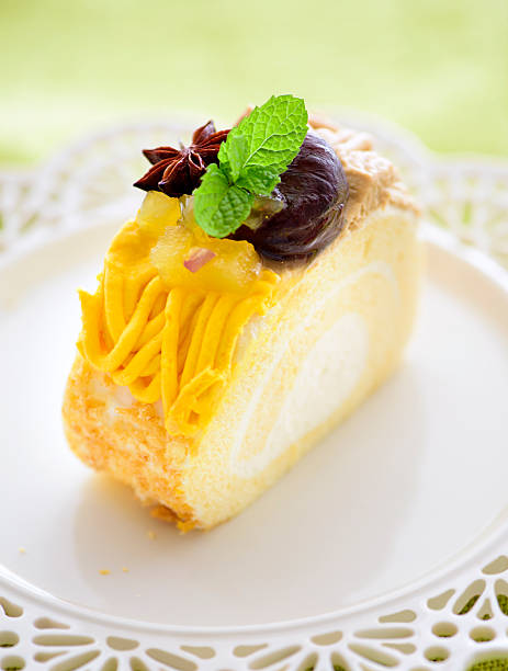  Piece of Mont Blanc Roll Cake