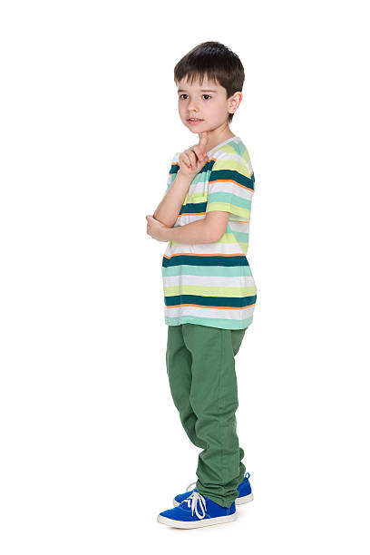 istock Profile portrait of a thoughtful little boy 621727772