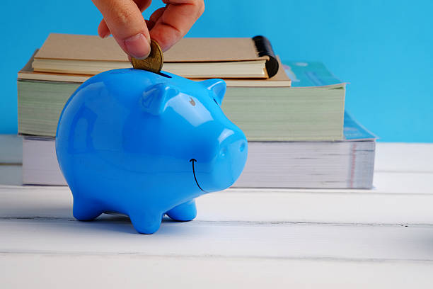 istock Blue piggy bank. 621728820