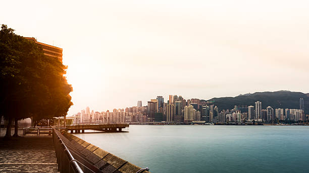 istock Victoria harbour in the morning 621817880