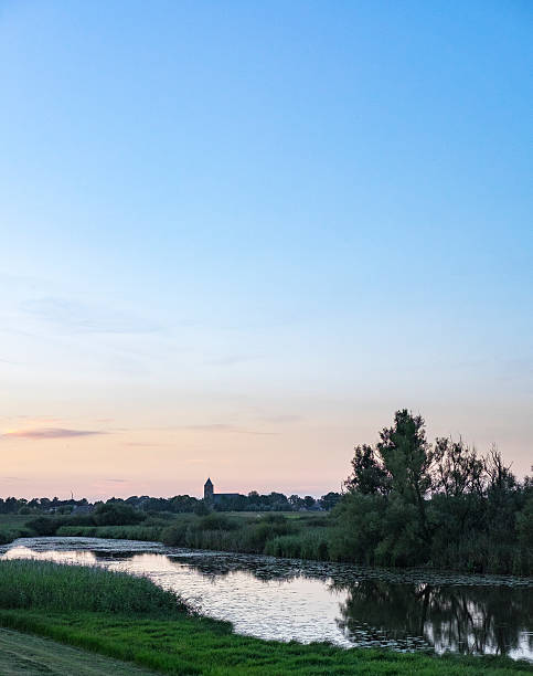 istock Sunset over the IJsseldelta in Overijssel, The Netherlands 621821648