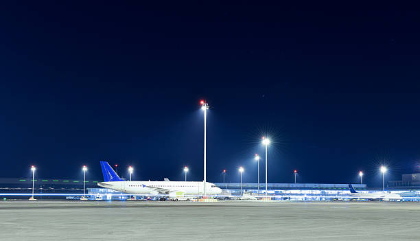 istock Night at the airport. 621824010
