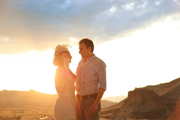 istock Newlyweds in Cappadocia, Turkey 621824414