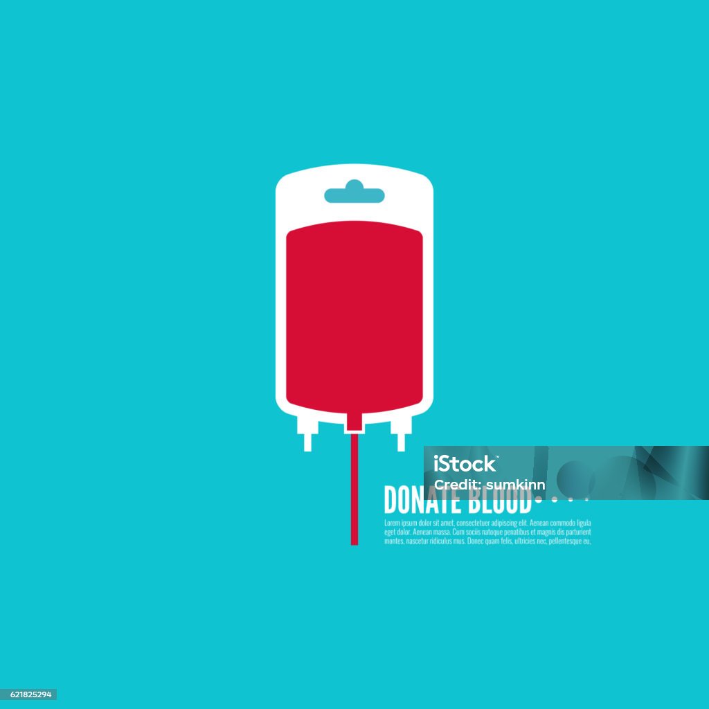 Abstract background with blood bag. Abstract background with blood bag. donation. Vector image help the sick and needy. dropper with drop Blood Donation stock vector