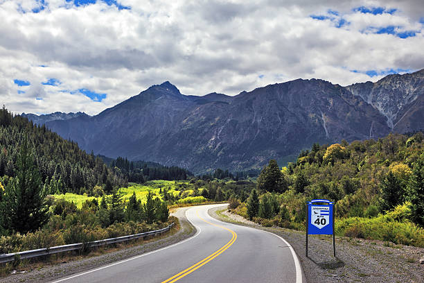The  Route 40, southern Argentina stock photo
