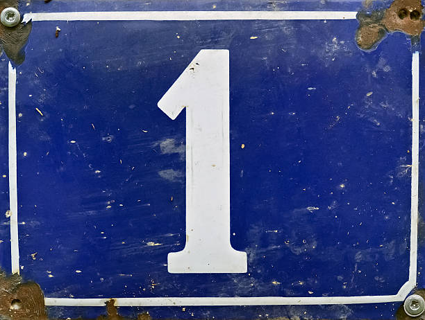 istock Closeup of a street number 621832540