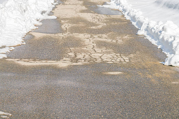 istock Road cleared of snow 621833156