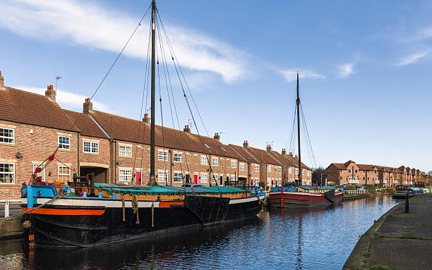 istock Barges on the beck in autumn, Beverley, Yorkshire, UK. 621833874