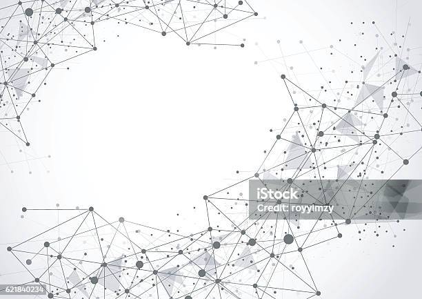 Abstract Technology Futuristic Network Stock Illustration - Download Image Now - Abstract, Agricultural Field, Atom