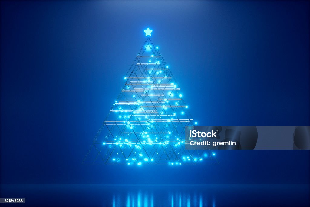 Abstract christmas tree at night Abstract christmas tree at night. Christmas Stock Photo