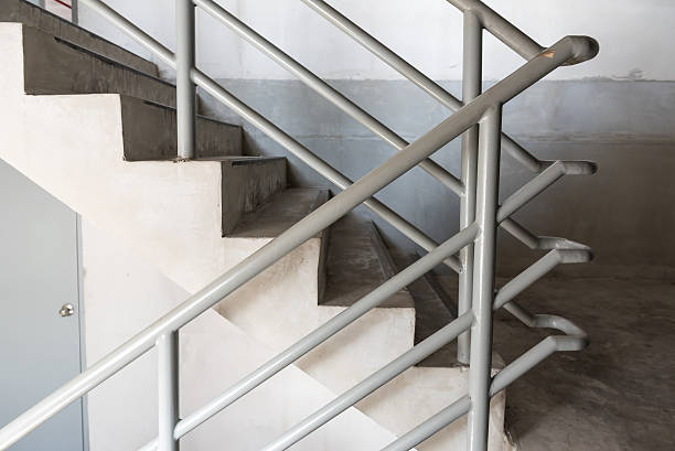 istock Fire escape doorway and staircase 621848908