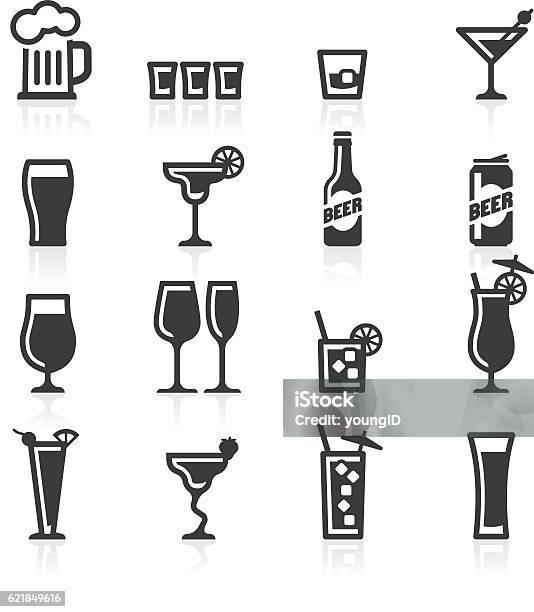 Alcoholic Drinks Icons Stock Illustration - Download Image Now - Icon Symbol, Alcohol - Drink, Beer - Alcohol