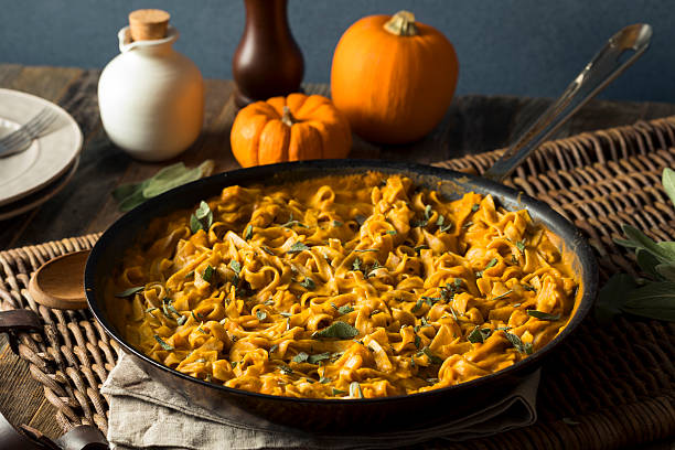 Homemade Autumn Pasta with Pumpkin Sauce