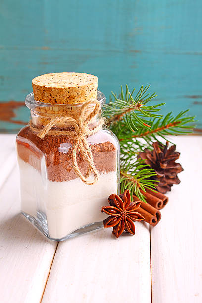 istock Christmas gift dry mix in a jar for cake 621853782