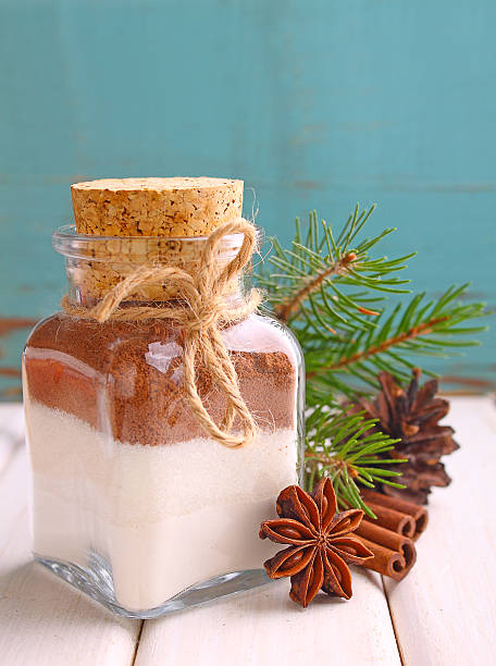 istock Christmas gift dry mix in a jar for cake 621853808