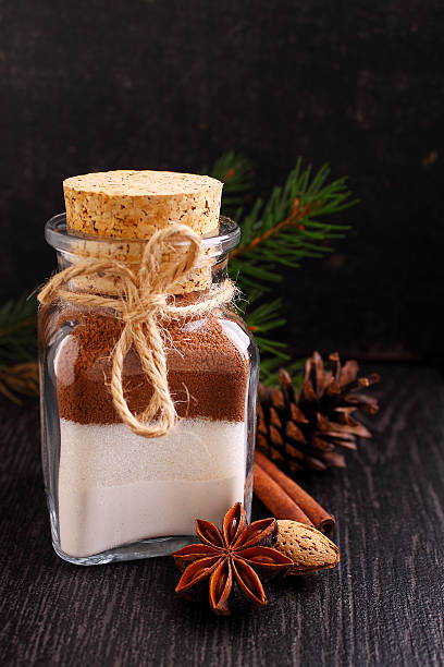 istock Christmas gift dry mix in a jar for cake 621854544