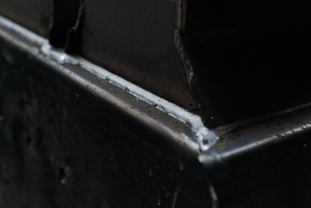istock Close-up of steel black angle 621854604