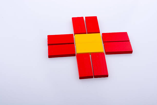istock Domino Blocks of various color 621855480