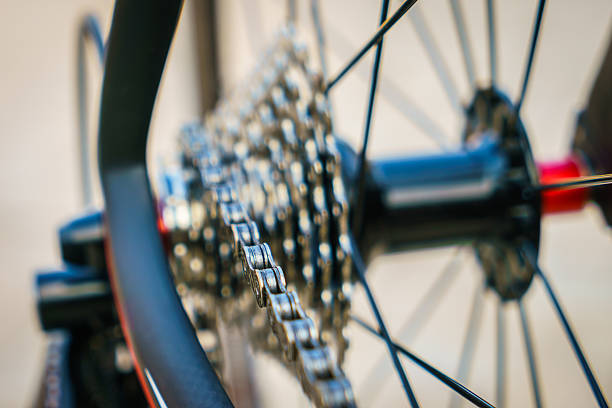 istock Close-up of bicycle gears 621856414