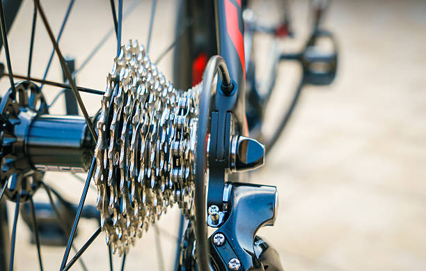 istock Close-up of bicycle gears 621856518