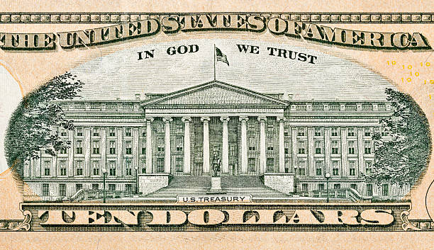 istock US Treasury on back of ten dollar bill 621856870