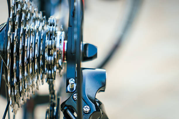 istock Close-up of bicycle gears 621857106