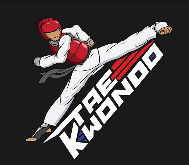 tae kwon делают - do kwon stock illustrations