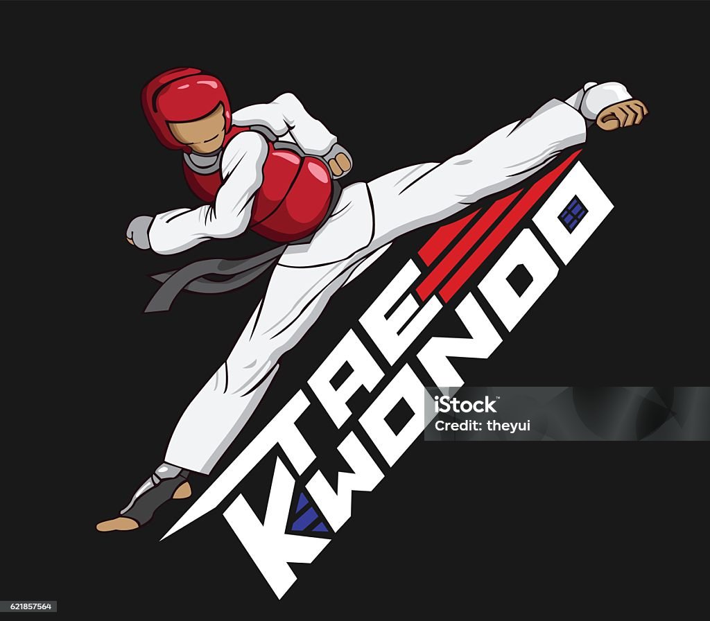 Kwon Do tae - 免版稅跆拳道圖庫向量圖形