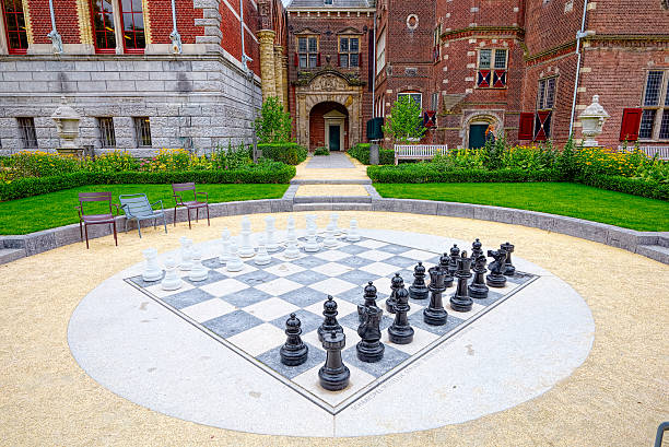 istock Giant chess library near Amsterdam 621858858