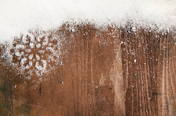 istock Snowflake On Wood For Christmas Decoration 621859644
